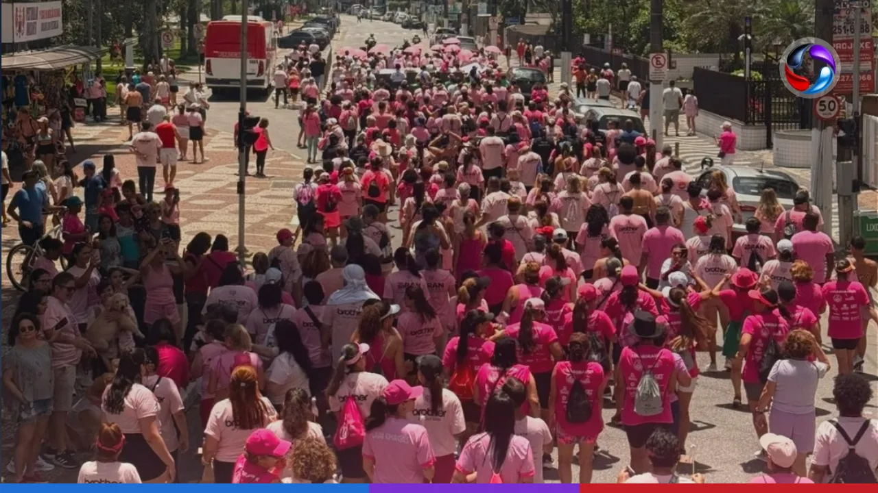 15ª Caminhada do Outubro Rosa acontece neste domingo (18) em Santos