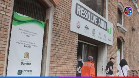 Mutirão de emprego em Santos oferece 215 vagas; Cartas de encaminhamento devem ser retiradas até segunda (19).