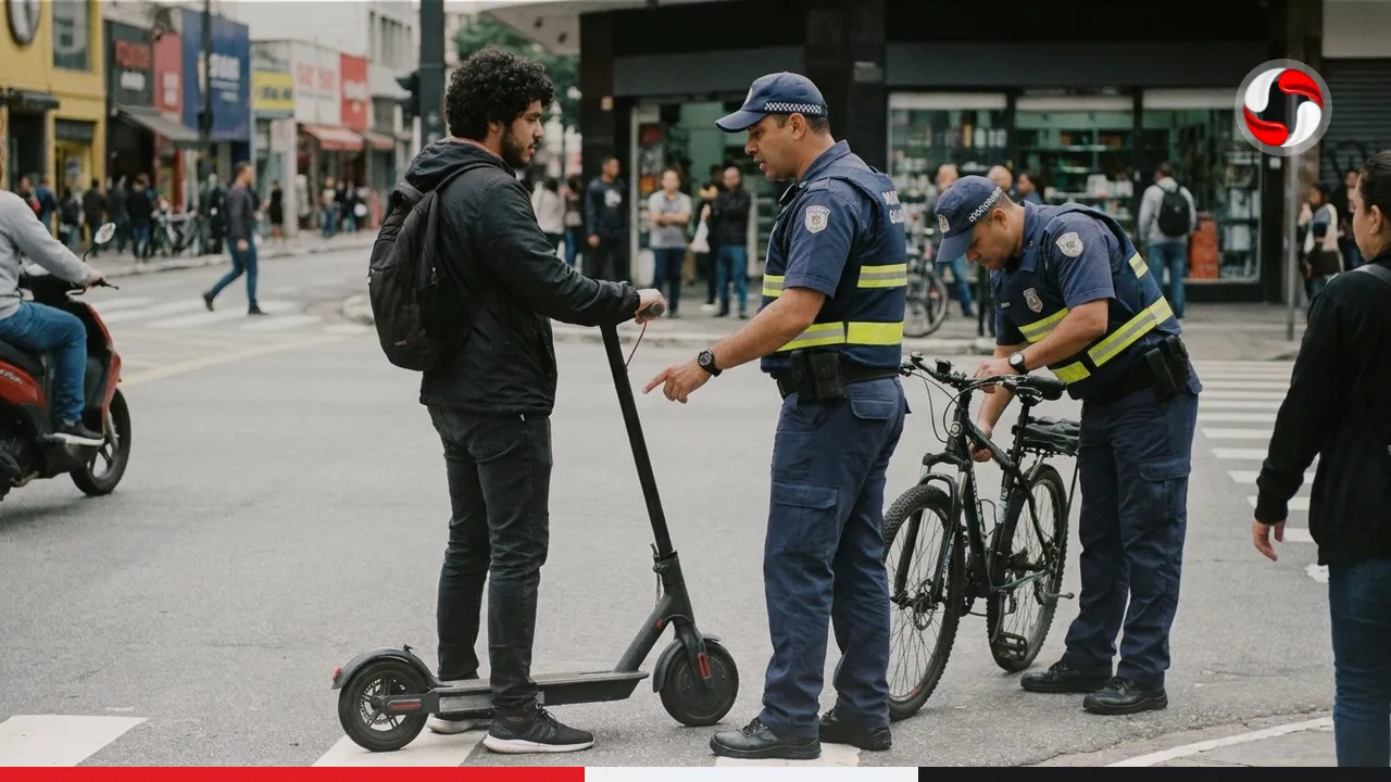 São Paulo começa a multar quem desrespeitar regras para bicicletas e patinetes elétricos nesta terça (13).