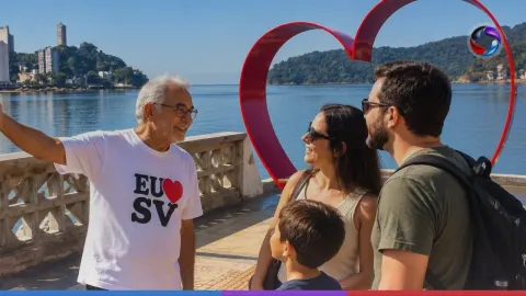 São Vicente lança programa remunerado para idosos atuarem no atendimento a turistas.